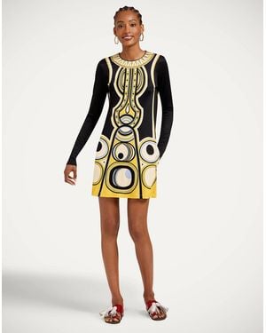La DoubleJ Slinky Mini Swing Dress - Multicolour