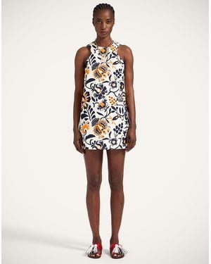 La DoubleJ Racer Mini Dress - Natural