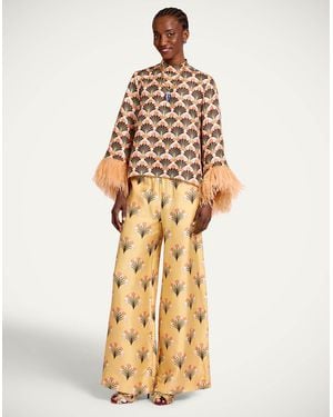 La DoubleJ Palazzo Trousers - Metallic