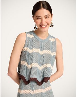 La DoubleJ Chevron Top - Multicolor