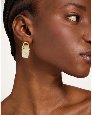 La DoubleJ Portal Earrings - Brown