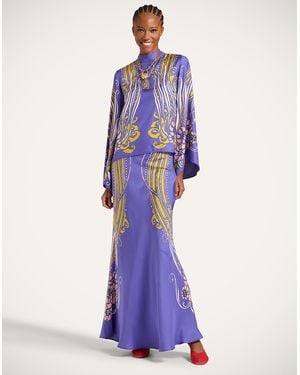 La DoubleJ Sleek Skirt - Purple