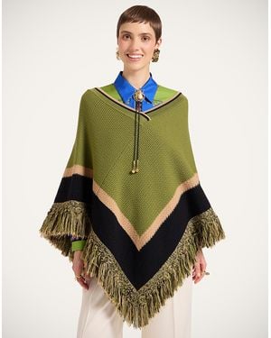 La DoubleJ Dreamcatcher Poncho - Green