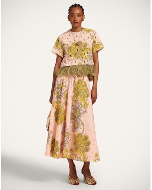 La DoubleJ Drawstring Skirt - Metallic