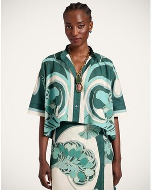 La DoubleJ Mini Foulard Shirt - Green