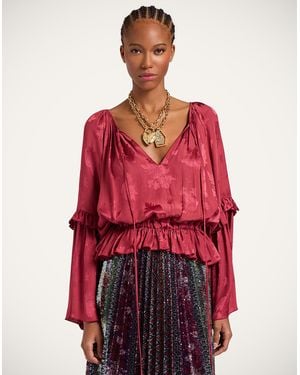 La DoubleJ Boho Blouse - Red
