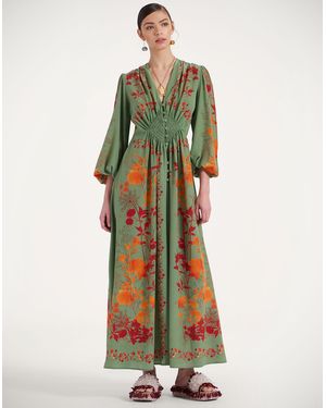 La DoubleJ Long Camerino Dress - Green