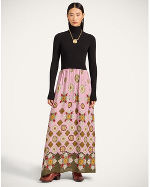 La DoubleJ Lunaria Foulard Dress - Multicolor