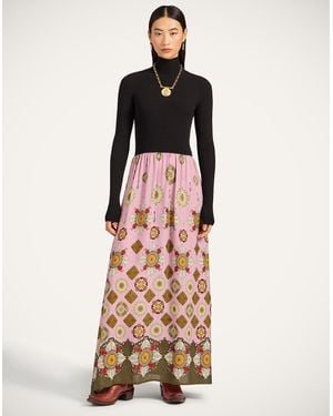 La DoubleJ Lunaria Foulard Dress - Multicolor