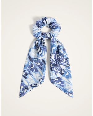 La DoubleJ Bow Scrunchie - Blue