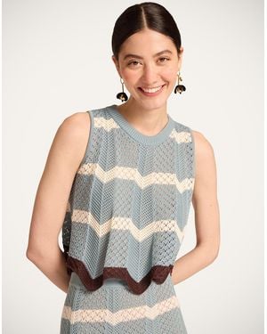 La DoubleJ Chevron Top - Multicolor