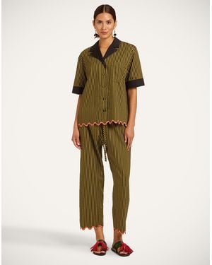 La DoubleJ Drawstring Trousers - Green