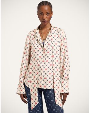 La DoubleJ Ascot Shirt - Natural