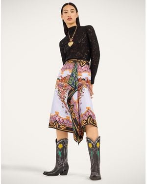La DoubleJ Scarf Skirt - Natural