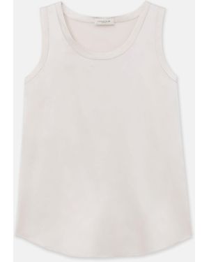 Lafayette 148 New York Silk Charmeuse Reversible Perla Blouse - White