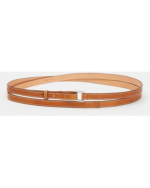 Lafayette 148 New York Vachetta Leather Double Wrap Belt - Multicolor