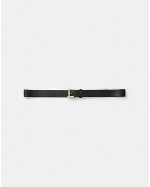 Lafayette 148 New York Nappa Leather Beam Belt - White