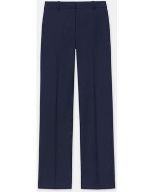 Lafayette 148 New York Responsible Stretch Wool Gates Pant - Blue