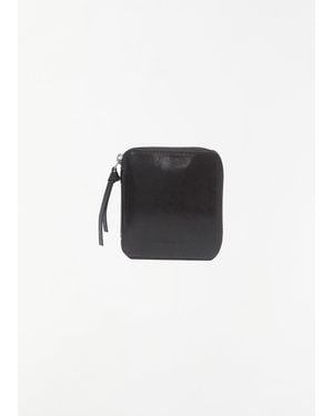 Dries Van Noten Calfskin Zip Around Wallet - Black