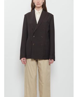 Meta Campania Collective Mohair Car Long Jacket - Black