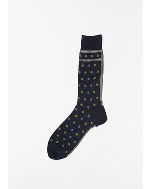 Antipast Men Classic Dot Socks - Blue