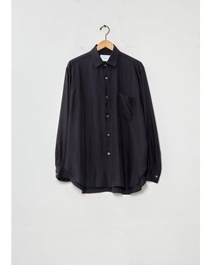 Stein Men Cupro Twill Oversized Shirt - Blue