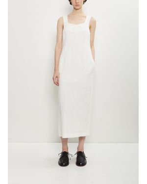 AURALEE Cotton Linen Gabarine Dress - White