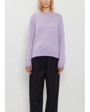 Begg x Co Hepburn Cashmere Crewneck - Purple