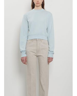 AURALEE High Twist Light Sweat Pullover - Grey