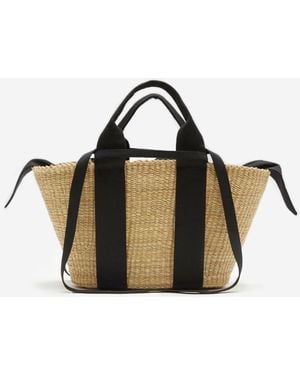 Muuñ George Straw Bag - Black