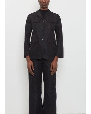 Cecilie Bahnsen Karina Floral Jacquard Blazer - Black