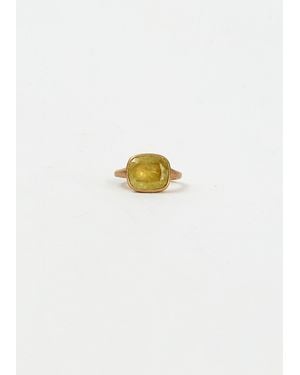 Anaconda Tilda Yellow Gold Ring - White