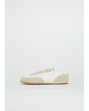 Common Projects Leather Suede Minimal Runner - White