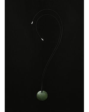 Sophie Buhai Medium Jade Full Moon Pendant - Black