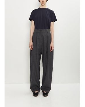 Studio Nicholson Acuna Wool Double Pleat Pant - Blue