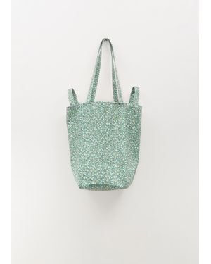 Amiacalva Exclusive Cotton Flower Tote M - Green
