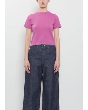 Extreme Cashmere N°267 Tina Cotton Cashmere Top - Blue