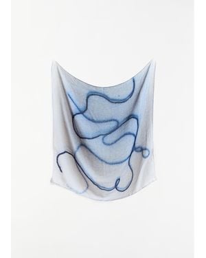 Casey Casey Exclusive Silk Cashmere Scarf - Blue