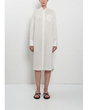 TOTEME Cotton Silk Summer Tunic Dress - White