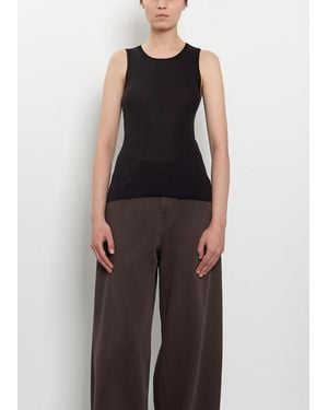6397 Heirloom Knit Tank - Black
