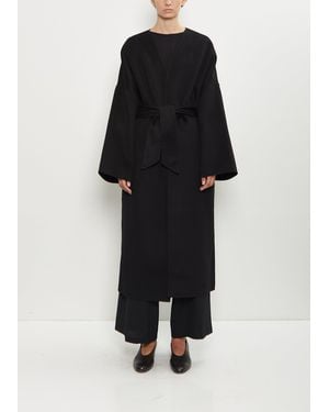 La Collection Tuba Wool Cashmere Coat - Black