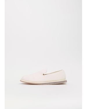 Guidi Leather Slip On Loafer - Natural
