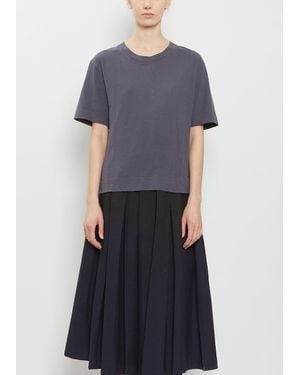 MHL by Margaret Howell Simple Cotton Linen T-shirt - Blue
