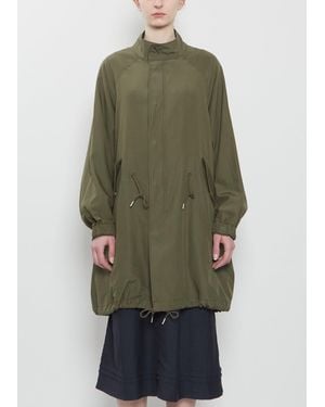 Visvim Six-five Fishtail Silk Wool Parka - Green