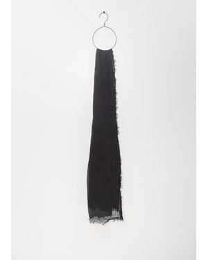 Yohji Yamamoto Shrink Stole - White