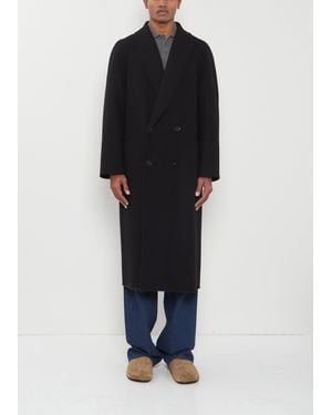 The Row Men Ferro Wool Coat - Black