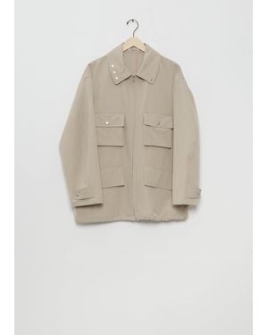 AURALEE Wool Max Canvas Blouson - White