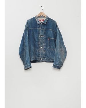 Junya Watanabe X Levi's Berberjin Print Denim Blouson - Blue
