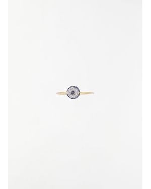 Ileana Makri Leda Yellow Gold Ring - White