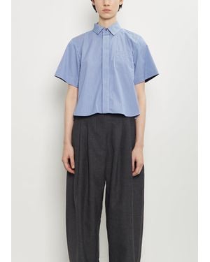 Sacai Cotton Poplin Shirt - Blue